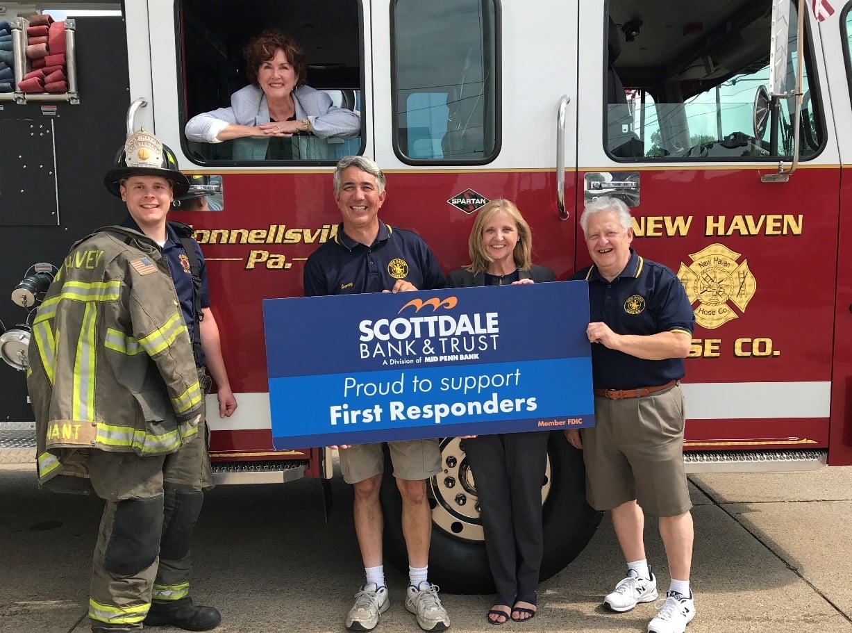 Scottdale Bank support First Responders