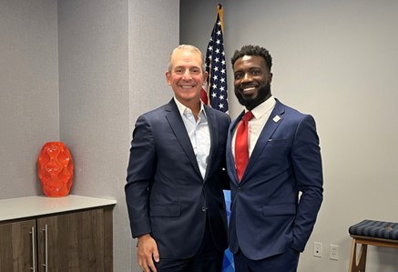 Mid Penn Bank President and CEO, Rory Ritrievi, and WITF Chief Impact Officer, Blake Lynch